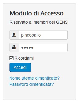 Modulo di accesso